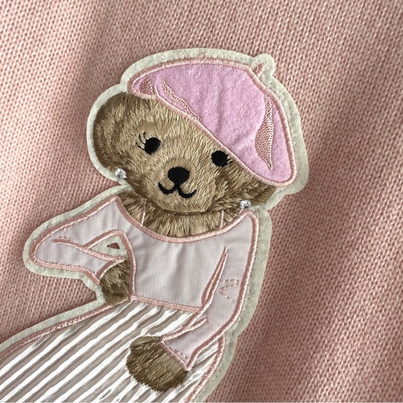 Polo by Ralph Lauren Light Pink Sweater with Bear Design - Picture 5 of 7